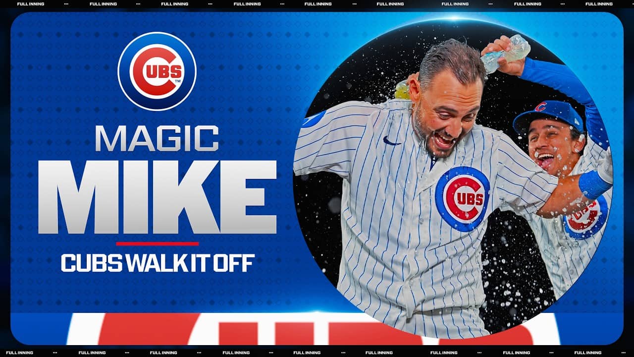 FULL INNING: The Cubs rally from behind in the 9th and WALK IT OFF! ๐ป (12 straight wins at Wrigley)