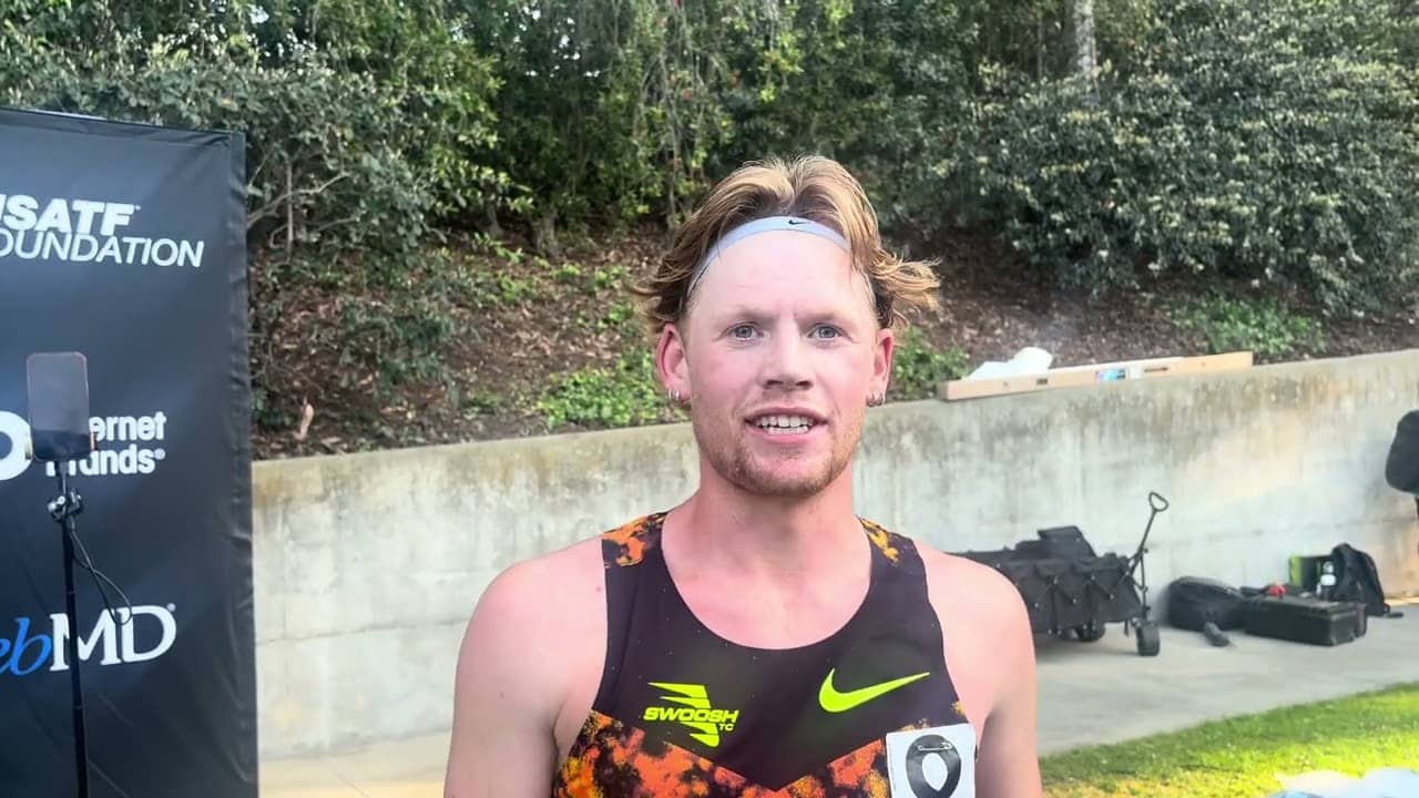 Parker Wolfe just missed the win - 3:33.46 for 3rd at Sound Running LA Track Fest