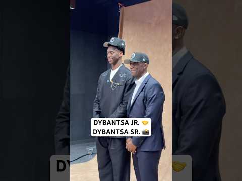 AJ Dybantsa Jr. & Sr. rocking the matching hats together