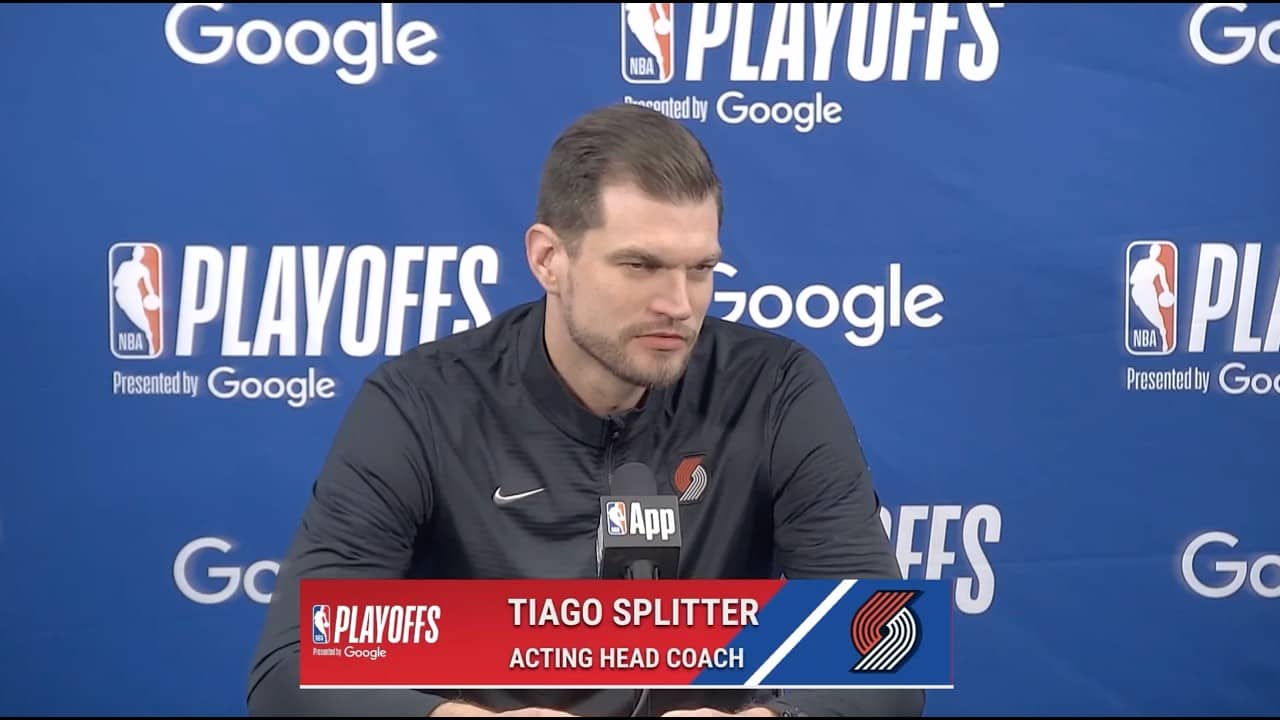 Tiago Splitter Pregame Media Availability | Portland Trail Blazers @ San Antonio Spurs | Apr 28 2026