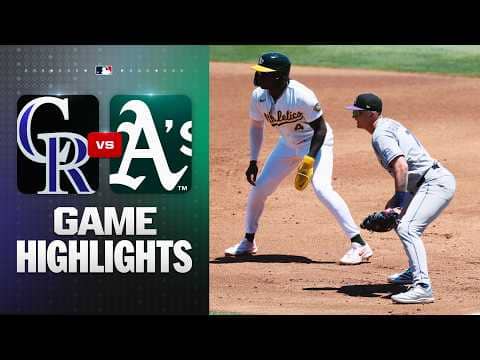 Rockies vs. Athletics Game Highlights (6/14/26) | MLB Highlights