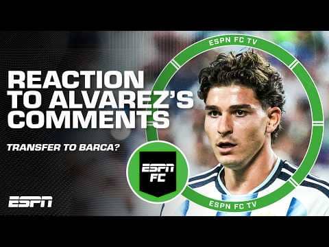 REACTION to Julian Alvarez WANTING OUT of Atleti 😳 Will he join Barcelona? | ESPN FC