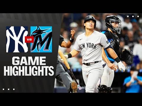 Yankees vs. Marlins Game Highlights (8/3/25) | MLB Highlights