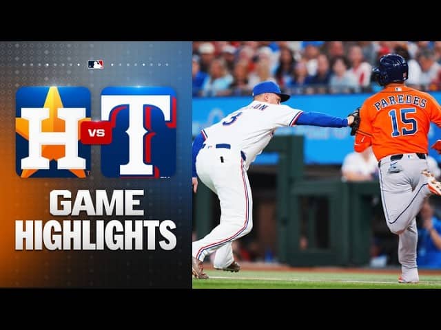 Astros vs. Rangers Game Highlights (5/25/26) | MLB Highlights