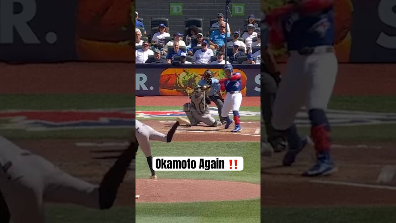 Home runs on back-to-back days for Kazuma Okamoto π #BlueJays