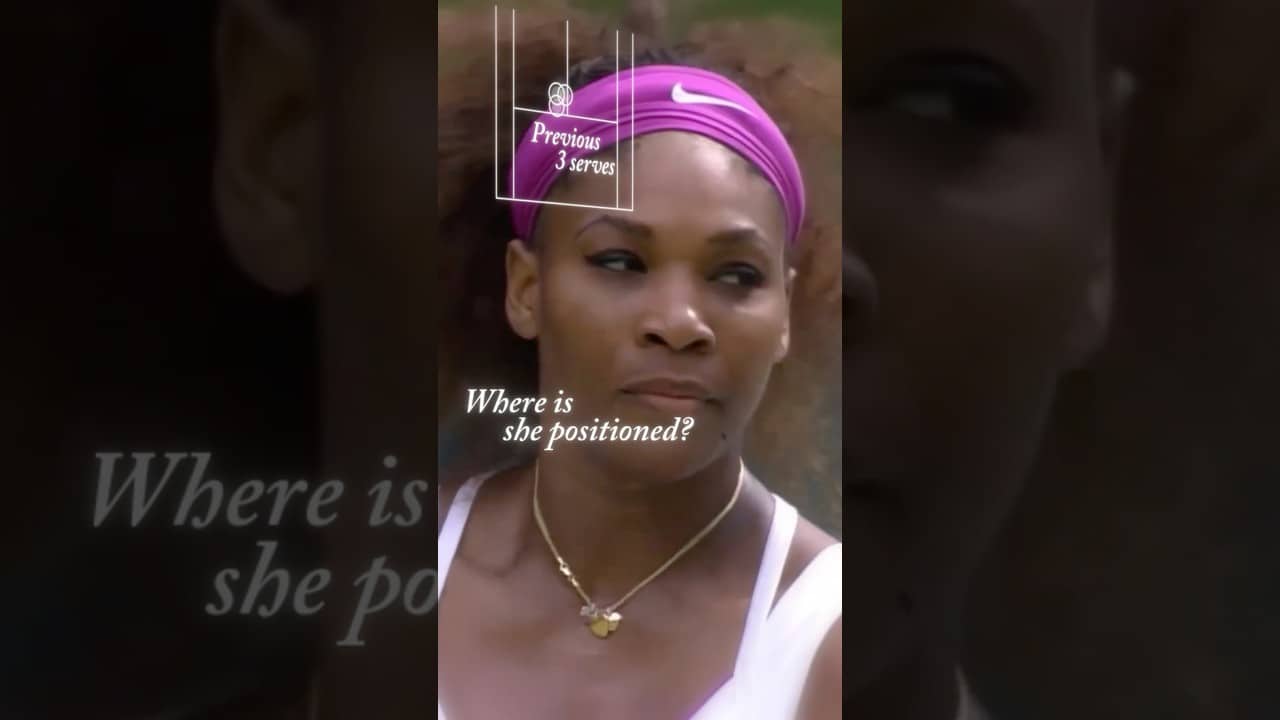 Serena Williams’ secret serving tactic! 🧠 #wimbledon #tennis #tactics