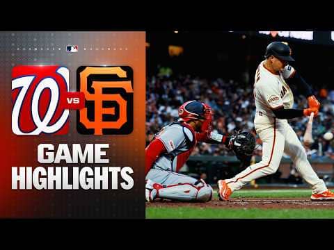 Nationals vs. Giants Game Highlights (6/8/26) | MLB Highlights