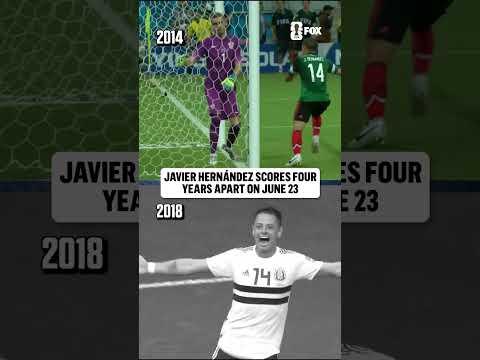 On this day in 2014 and 2018, Javier Hernández, scored some iconic FIFA World Cup goals 🇲🇽