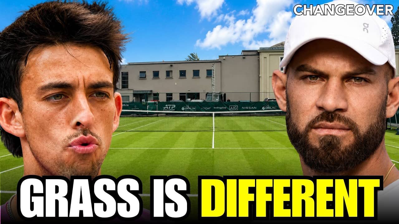 Training with a Top 250 Pro on GRASS Before Wimbledon ๐ณ