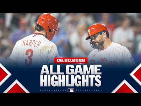 Highlights from ALL GAMES on 6/20 (Phillies' HISTORIC offensive outburst, Albies walk-off HR & MORE)