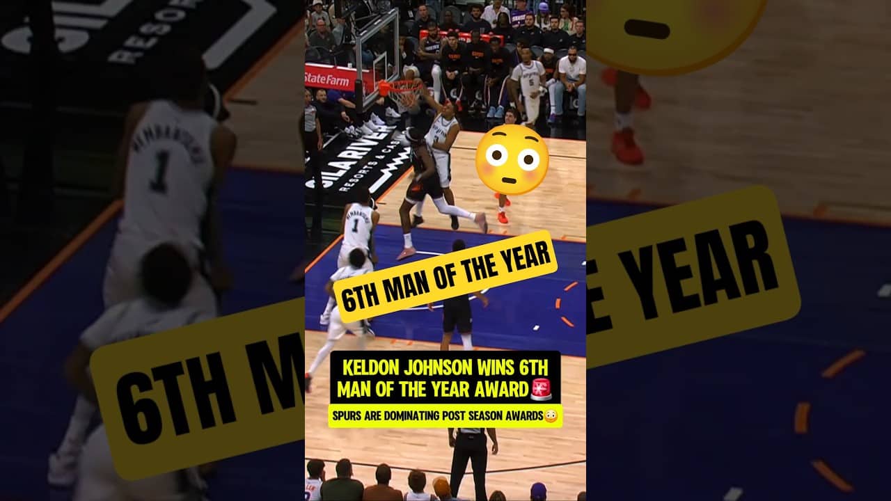 Keldon Johnson is 6th man of the year😯