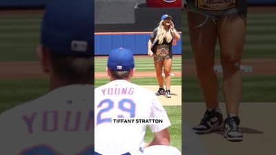 The best WWE Superstar first pitches at MLB games 😂 #wwe #baseball #mlb