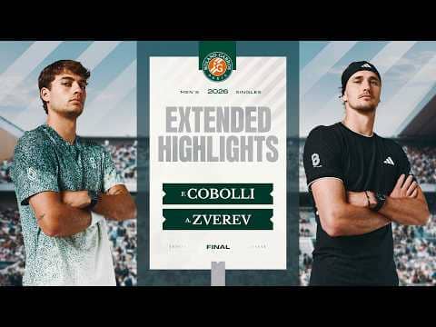 Flavio Cobolli vs Alexander Zverev | 2026 Final Extended Highlights | Roland-Garros 2026