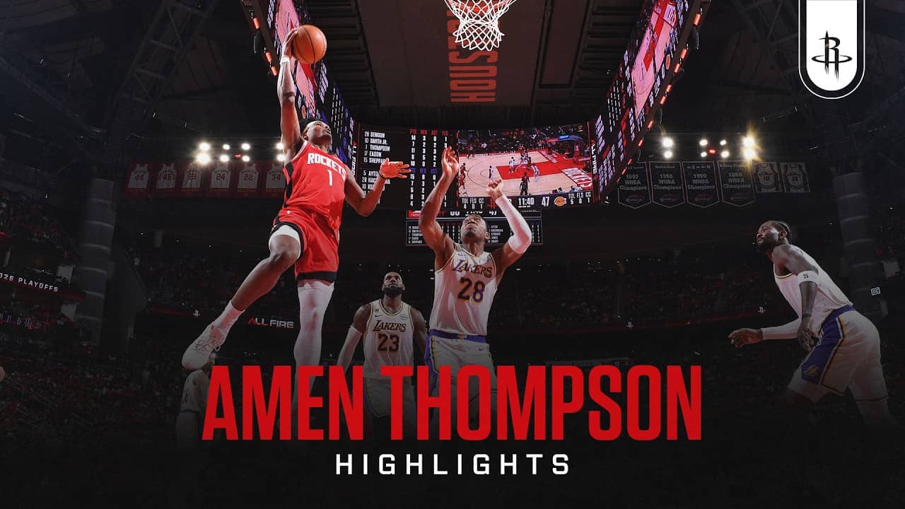 Amen Thompson (23 points) Highlights vs. Los Angeles Lakers