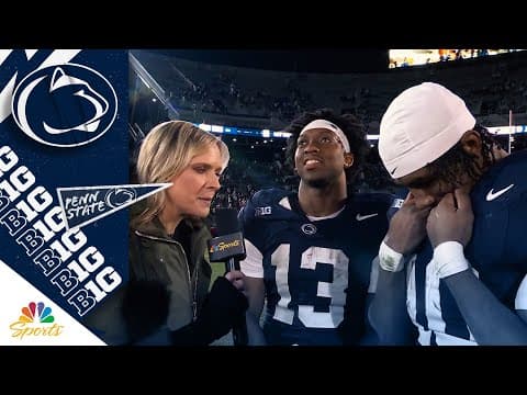 Kaytron Allen, Nicholas Singleton ring in Penn State senior night together | Big Ten on NBC