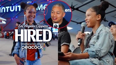 Kid Clipper Reporting Live From Gameday! | LA Clippers Hired presented by @peacock 🤏🏽🎤
