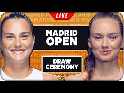MADRID OPEN 2026 | Draw Ceremony | LIVE Tennis Reaction Stream