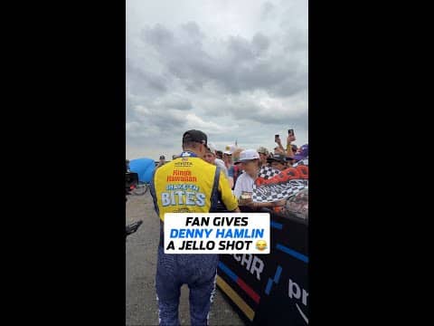 Denny Hamlin, a man of the people 😅