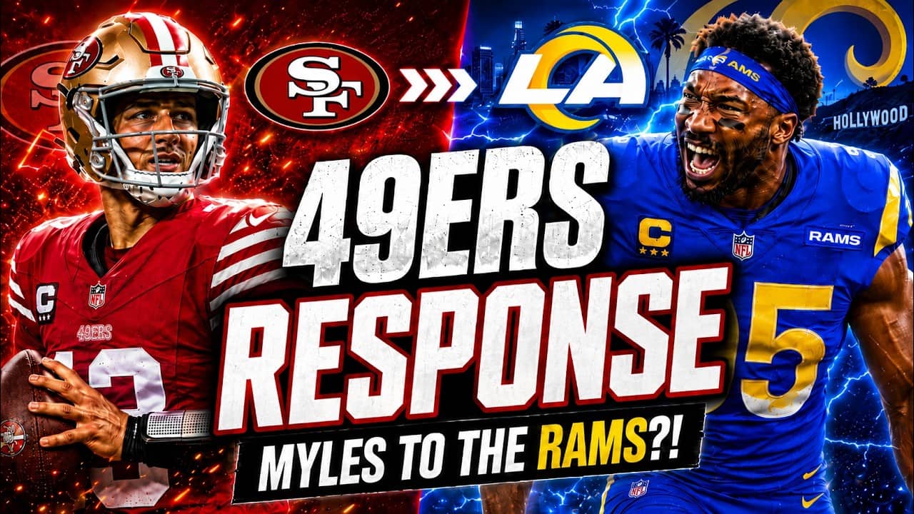 How do the 49ers react to the Rams trading for Myles Garrett?