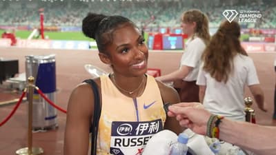 Masai Russell Knows World Record Is Coming Soon After 12.14 American Record In 100mH At Xiamen