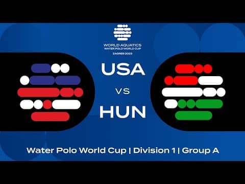 LIVE | USA vs Hungary | Water Polo World Cup 2023 | Group A