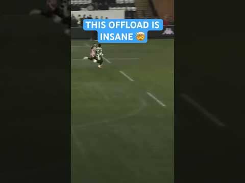 This offload is INSANE! π€― How did he do that?! π₯ #rugbyzone