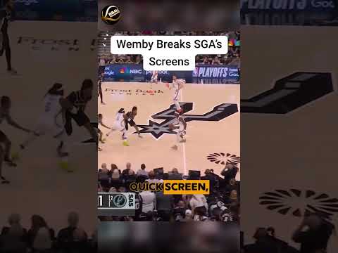 Wemby Is Making SGA's Screen Game Look Impossible | Spurs Defensive Breakdown