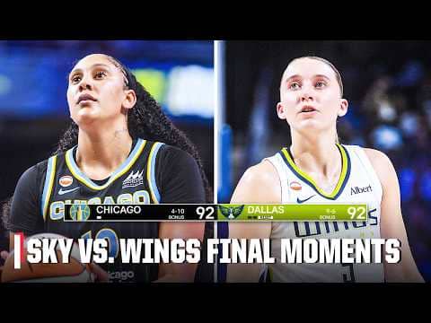 WILD FINISH ๐ฅ Chicago Sky vs. Dallas Wings Final Moments | WNBA on ESPN