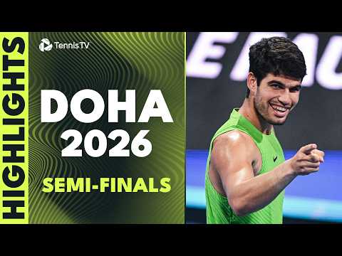 Alcaraz vs Rublev THRILLER; Young Guns Mensik & Fils Do Battle 🔥 | Doha 2026 Semi-Final Highlights