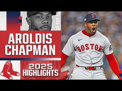 Aroldis Chapman won American League Reliever of the Year in a DOMINANT 2025 season with Boston! 💪