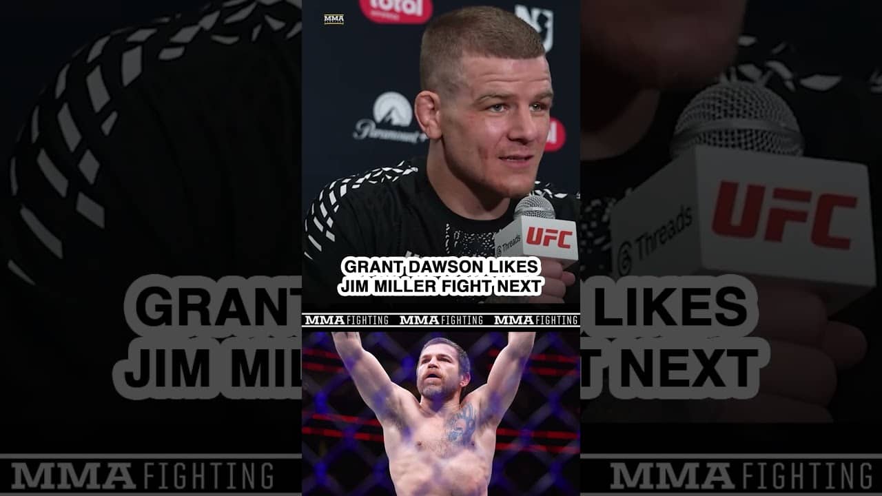 Grant Dawson likes the Jim Miller fight after their submission wins at #UFC328