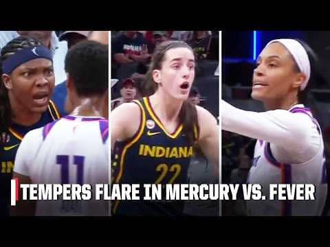 FIVE TECHNICALS assessed in scuffle between Phoenix Mercury and Indiana Fever π³ | WNBA on ESPN