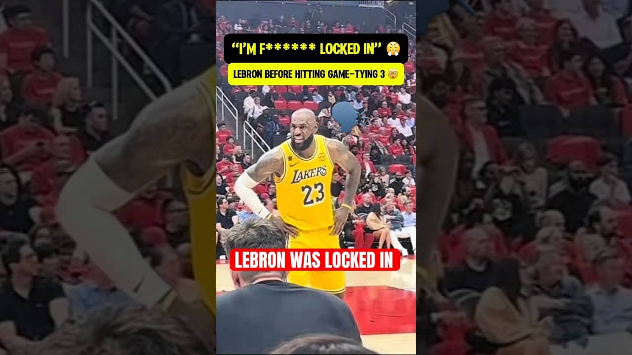 LeBron was indeed LOCKED IN π€π₯