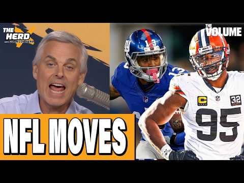TRADE REACTION: Myles Garrett to Rams, OBJ to Giants + RIGHT-WRONG | Colin Cowherd: THE HERD NFL