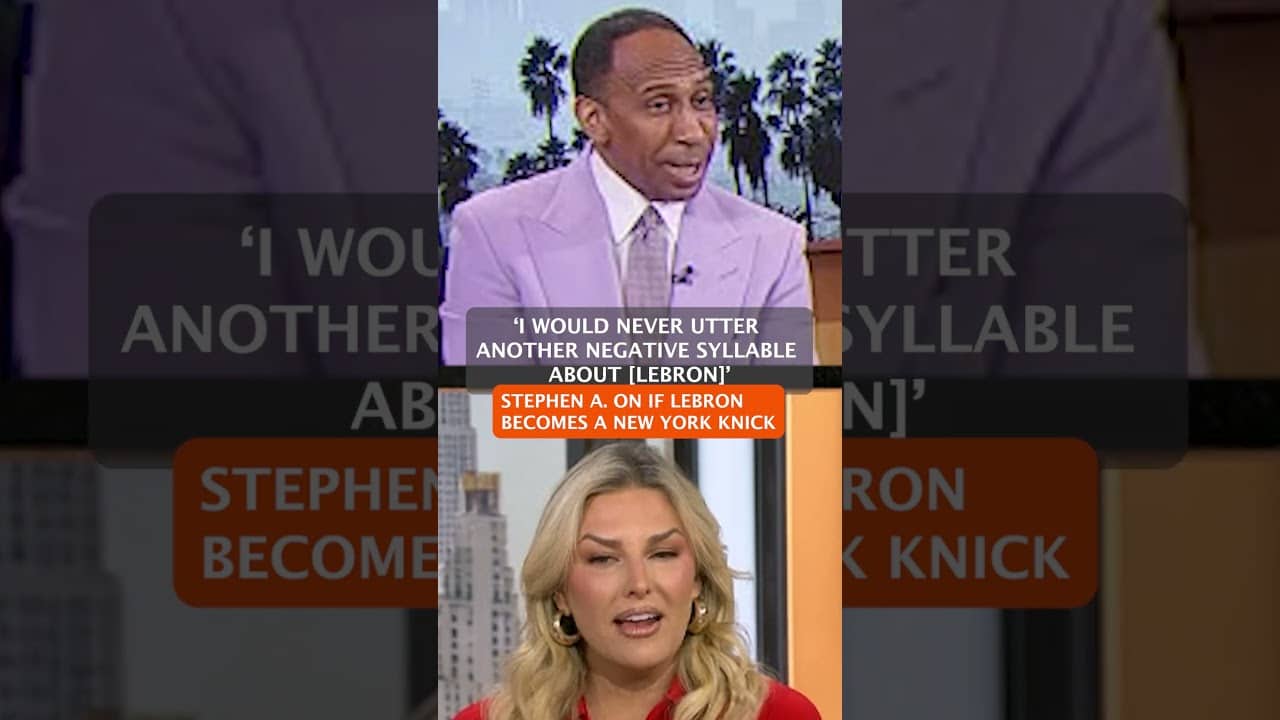 Stephen A. Smith with A BIG PROMISE to LeBron if he becomes a Knick š