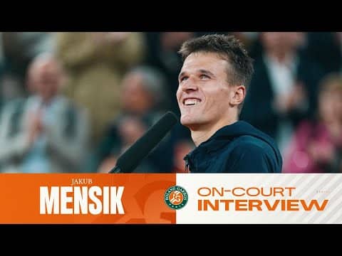 Jakub Mensik | QF on-court Interview | Roland-Garros 2026