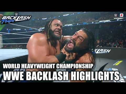 World Heavyweight Championship: Roman Reigns vs. Jacob Fatu | Backlash Highlights | WWE on ESPN
