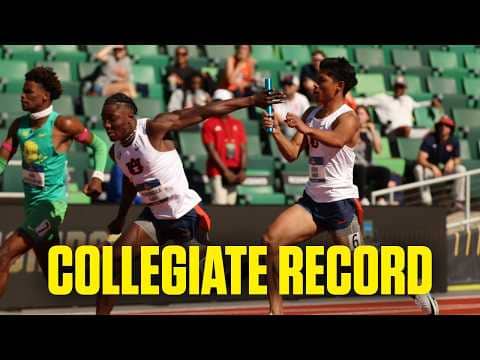 Auburn sets new men's 4x100 collegiate record at 2026 outdoor track and field championships