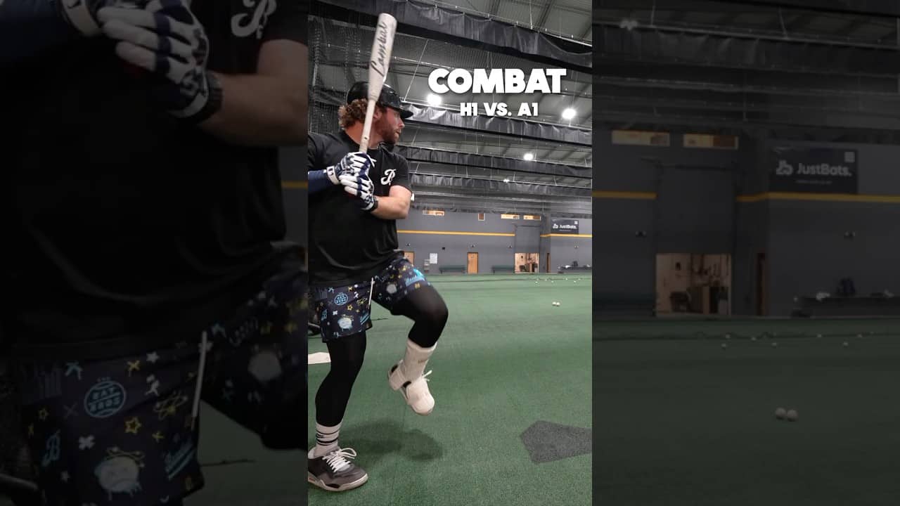 Combat 2-piece vs. 1-piece | BBCOR Baseball Bat Review @HitTraxOfficial