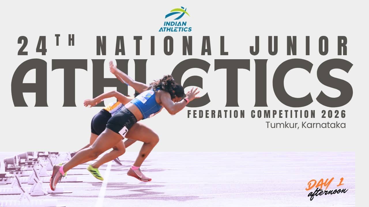 DAY- 1 AFTERNOON | 24TH NATIONAL JUNIOR ATHLETICS FEDERATION COMPETITION 2026 | Tumkur, Karnataka