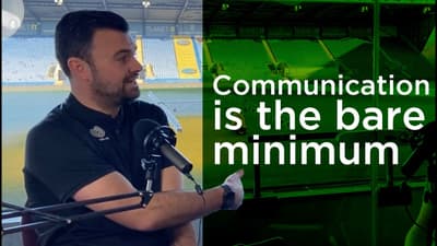 Communication is the bare minimum