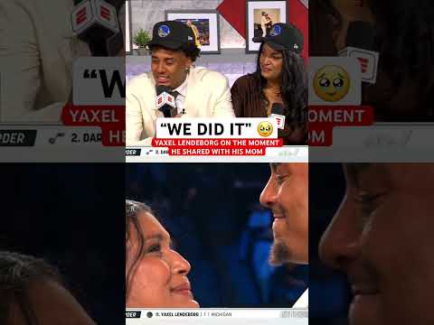 Yaxel Lendeborg talks about what his mom said to him after he got drafted ❤️