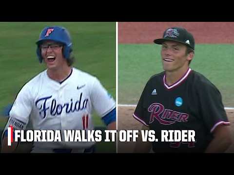 WHAT A FINISH 𤯠Rider Broncs vs. Florida Gators | Full Game Highlights | ESPN College Baseball