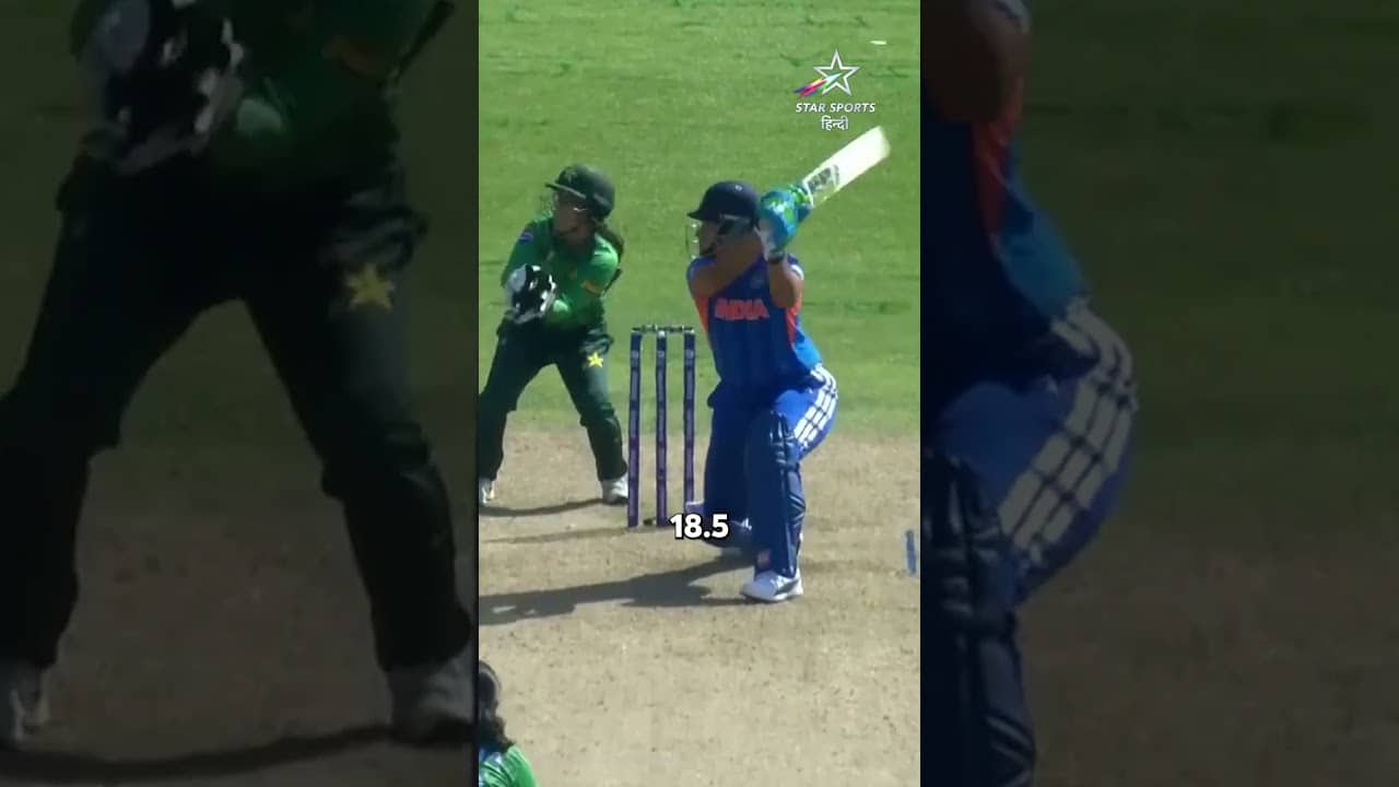 रिचा आई, देखा और कुछ गेंदों में खेल बदल गई 😮💨💪 #t20worldcup #cricket #reels