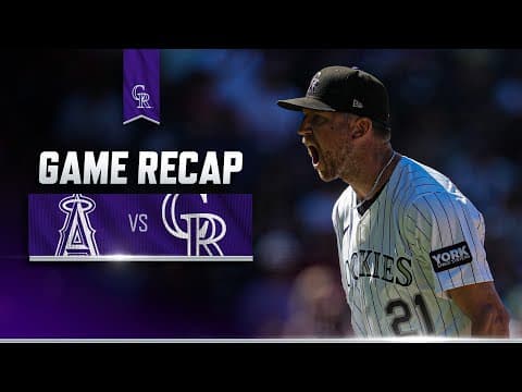 Angels vs. Rockies Game Highlights (9/21/25) | MLB Highlights