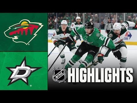 NHL Highlights | Wild vs. Stars | October 14, 2025