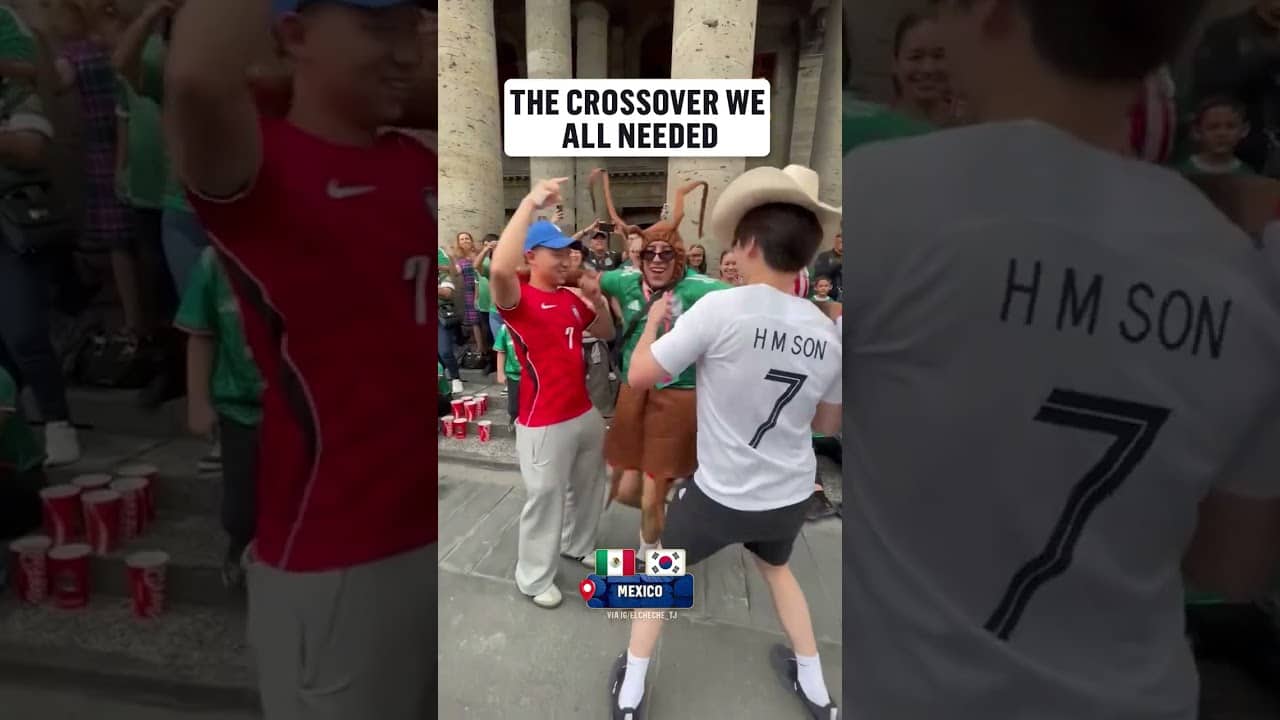 Mexico and South Korea fans are having fun together before facing off in just 2 days