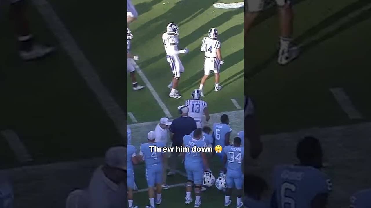 Showing off his strength πͺ #unc #accfootball #collegefootball