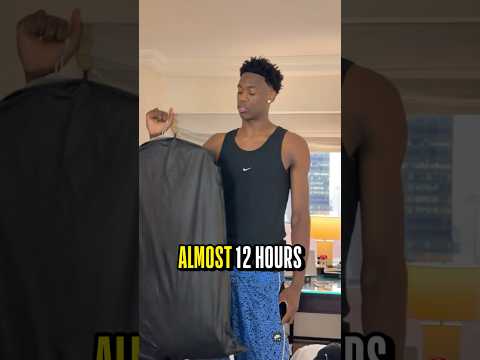 “Almost 12 hours to game time” 👀 AJ Dybantsa ready to get suited up for the NBA Draft!