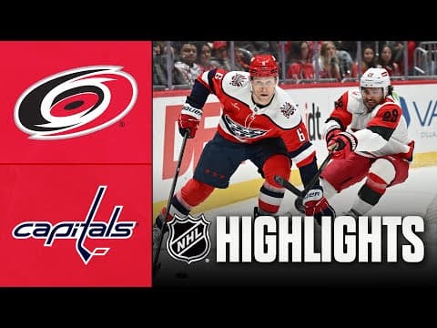 Hurricanes vs. Capitals | NHL Highlights | January 31, 2026